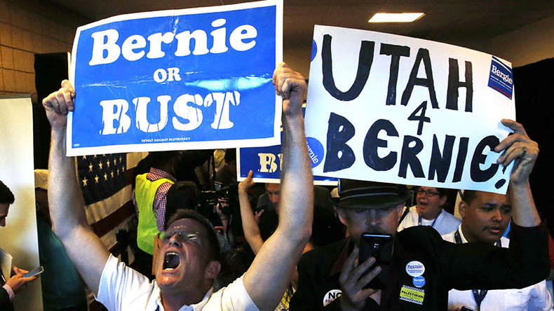 Walk out & occupation: Sanders delegates stage walk out during DNC roll call