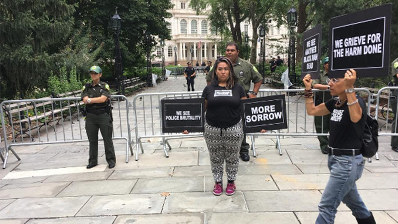 #ShutDownCityHallNYC: Protesters seek to oust NYPD commissioner over police brutality