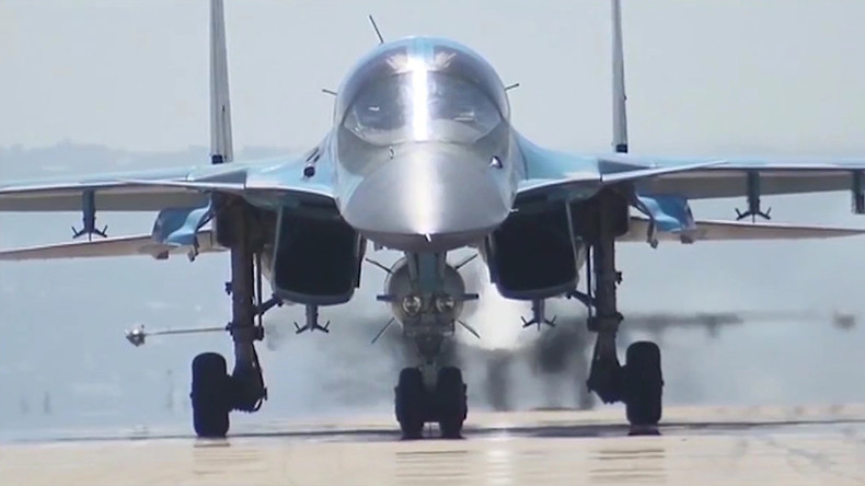 Russian Su-34 bombers attack & destroy over 100 ISIS terrorists from Iranian airfield (VIDEO)