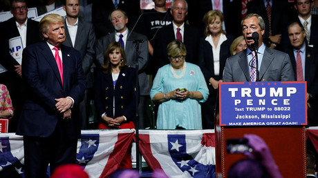 Stumping for Trump: Farage draws ‘parallels’ between Brexit & GOP candidate at Mississippi rally