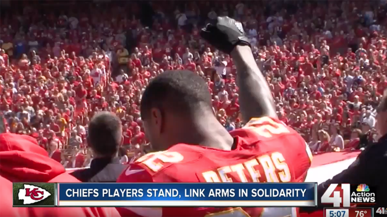More NFL players join US anthem protest on 15th anniversary of 9/11