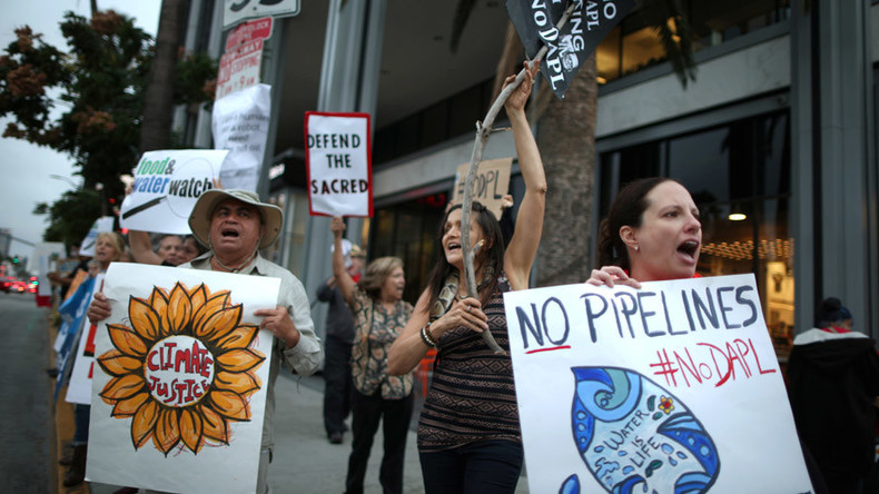 Dakota Access pipeline protesters occupy Hillary Clinton campaign HQ