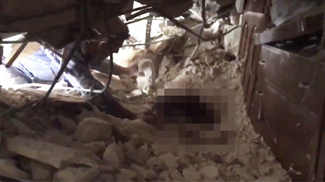RT films aftermath of deadly shelling in residential areas of Aleppo (GRAPHIC)