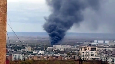 Fire on premises of space rocket center in Samara, Russia (VIDEO)