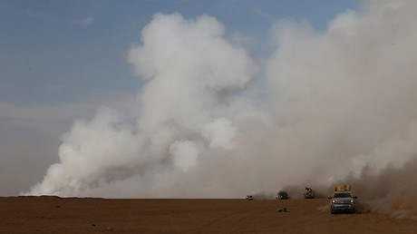 Toxic cloud from Mosul sulfur plant fire suffocates region (PHOTOS, VIDEO)