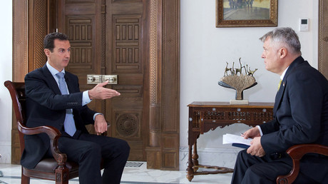Assad: US waging proxy war in Syria against Russia & Iran