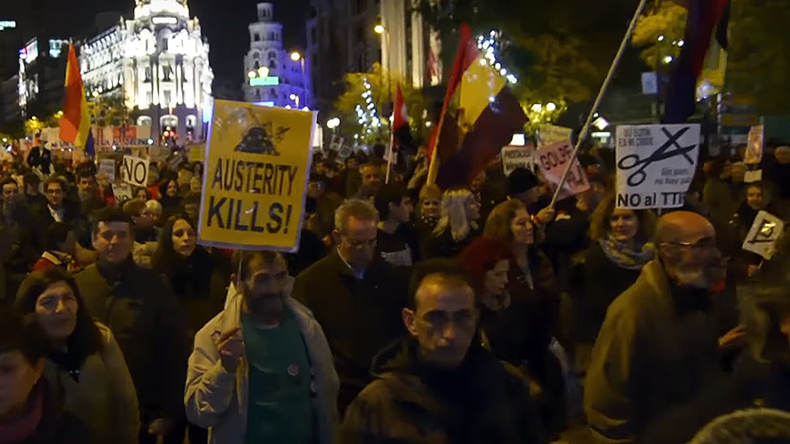 1,000s of Spaniards march against corporations & austerity (VIDEO)