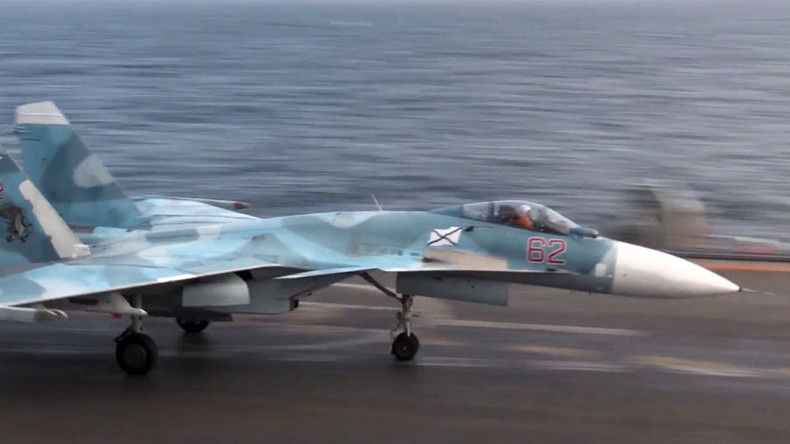 Su-33 fighter jet crashes from Russia’s Admiral Kuznetsov aircraft carrier