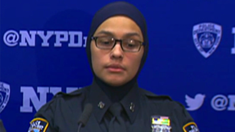 'I will cut your throat': Muslim NYPD officer in hijab and son attacked