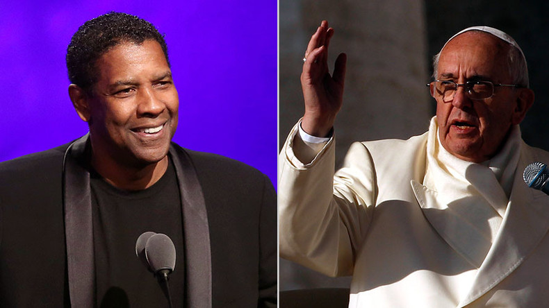 ‘Obsessed with excrement’: Pope & Denzel Washington slam #fakenews