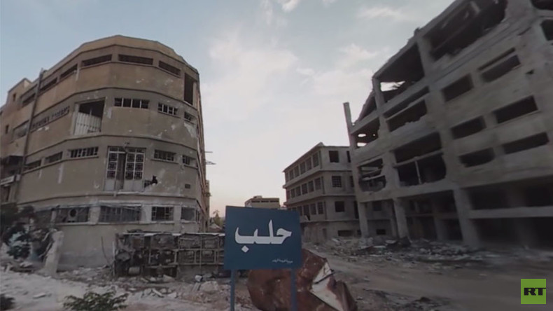 ‘Eerie silence’: RT 360 video shows devastated Aleppo neighborhood