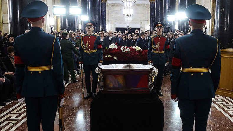 Slain Russian ambassador Karlov laid to rest in Moscow, named hero posthumously 