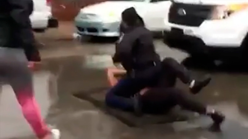 Cop under investigation after punching girl in Philadelphia brawl