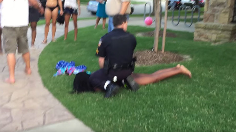 Teen sues cop who tackled her, city for $5mn over McKinney pool party incident