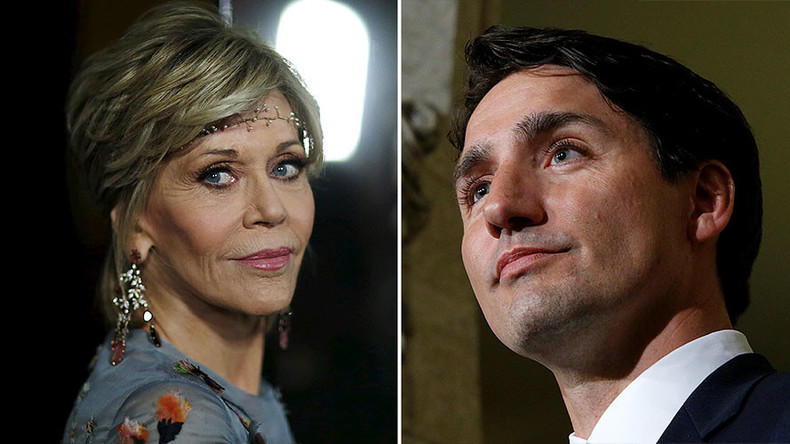‘Don’t be fooled by good-looking liberals’: Jane Fonda trashes Trudeau over pipelines