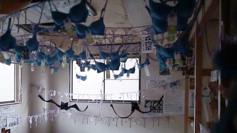 Creepy bra sanctuary opens at abandoned Japanese temple (VIDEO)