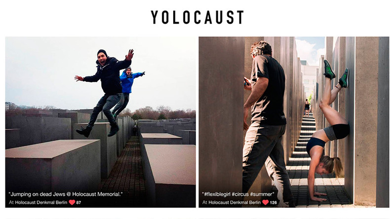 Yolocaust: Shocking art project puts Holocaust selfie-takers to shame