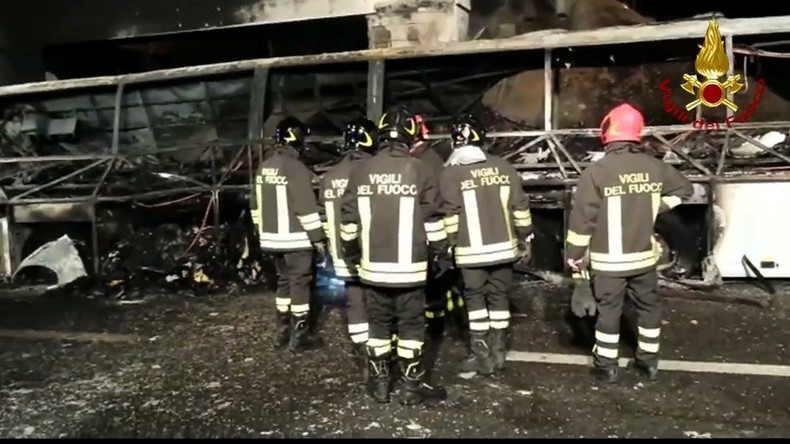 School bus crashes in Italy, killing 16, mostly teenagers