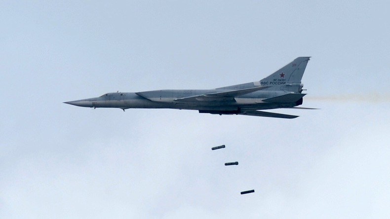 Russian long-range bombers target ISIS positions in Deir ez-Zor Governorate, Syria