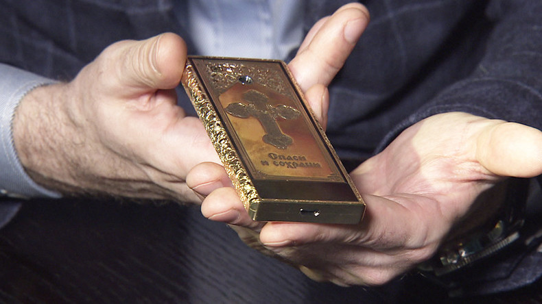 $25k golden Orthodox phone with no internet access goes on sale in Russia (VIDEO)