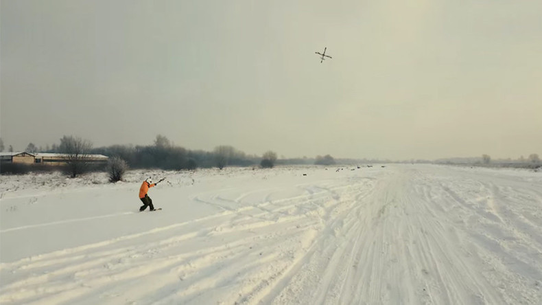 Droneboarding: Heavy duty fire & rescue bots creating a buzz in winter sports (VIDEO)