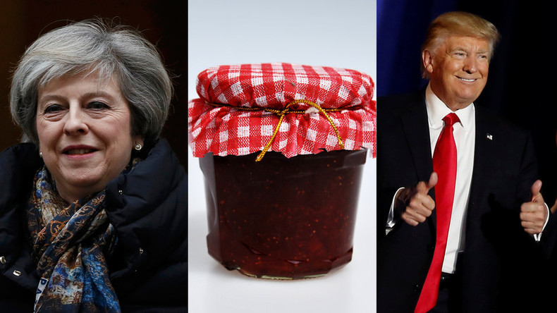 Let’s stick together! Theresa May will give Trump jars of jam on Washington charm offensive
