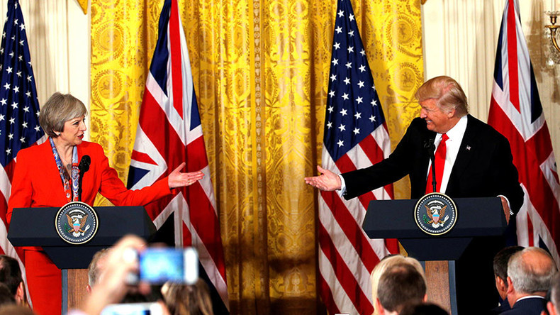 ‘British PM May aims to reassure Trump of continued support for US interventions’