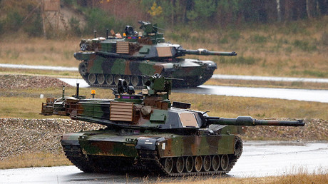100’s of US tanks, heavy equipment flow into Europe to counter ‘Russian aggression’