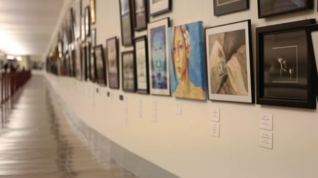 Lawmaker removes painting in US Capitol that portrays police as pigs