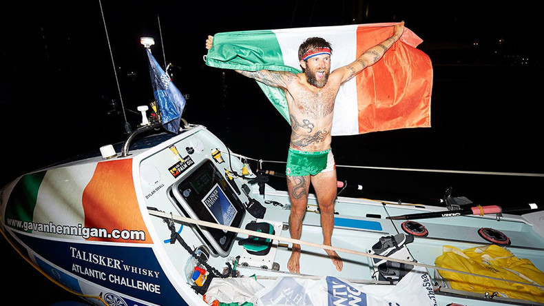 Ex-drug addict smashes record in ‘world’s toughest’ 5,000km row across Atlantic