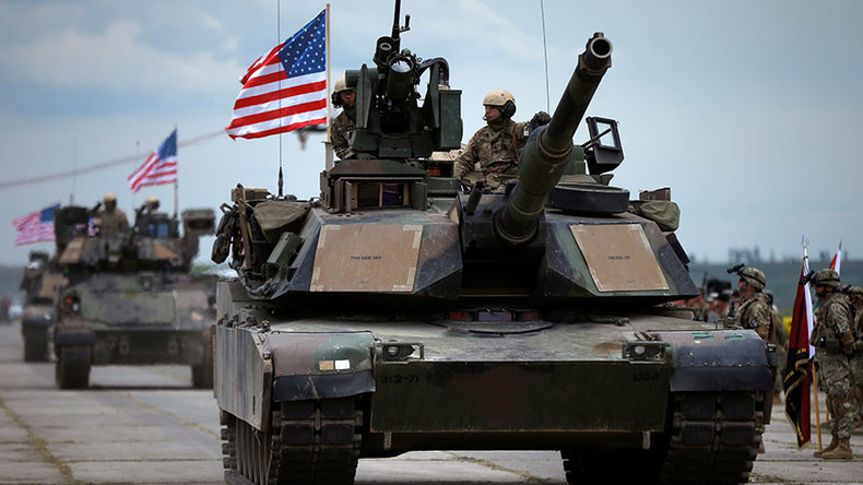 US tanks, infantry fighting vehicles arrive in Estonia amid NATO buildup on Russian borders 