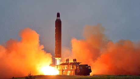 N. Korean test missile flies 500km, lands in Sea of Japan