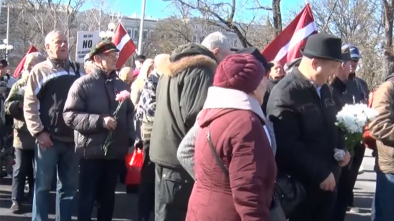 Nationalists & Waffen SS veterans march in Riga to honor fallen Nazi fellows (VIDEO)