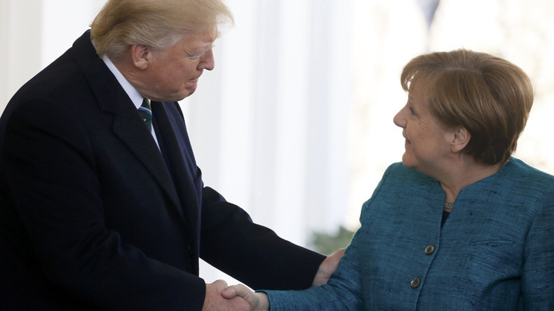 Trump applauds Merkel’s ‘commitment’ to boost NATO spending