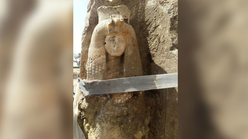 Hidden statue of Queen Tiye, grandmother of Tutankhamun, uncovered in Egypt temple (PHOTOS)