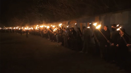 Ukrainian nationalists honor Nazi collaborator & other ‘fallen heroes’ with torch-lit march (VIDEO)