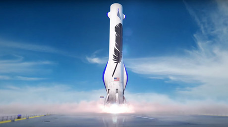 Amazon’s Blue Origin rockets rekindle space race (VIDEO)
