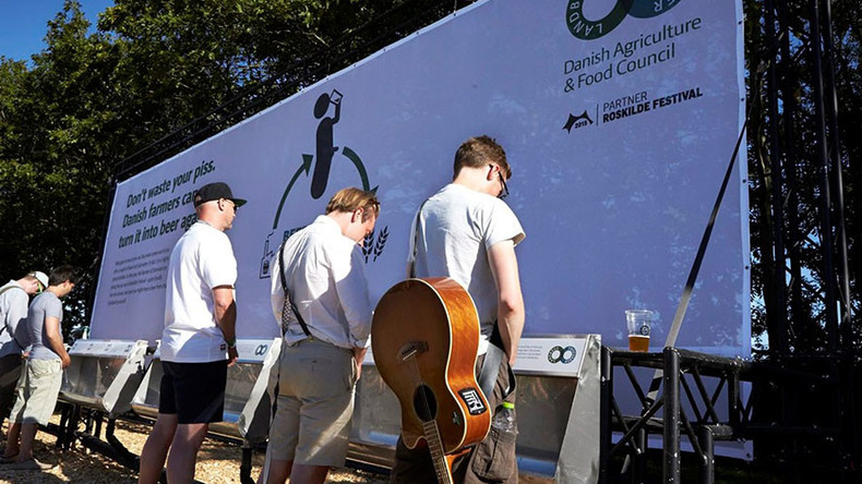 ‘Beercycling’: Help the environment by urinating at Denmark’s Roskilde Festival (VIDEO)