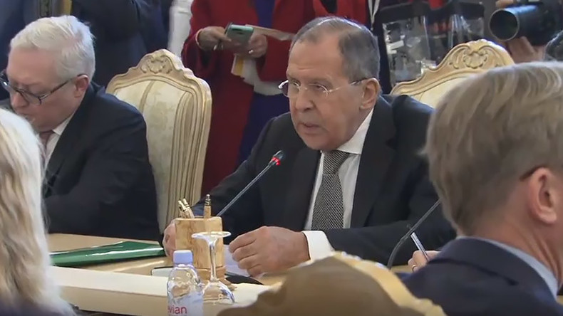 ‘Who is giving you your manners?’ Lavrov schools NBC reporter for Tillerson event interruption