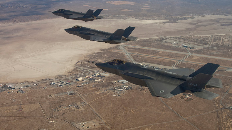 US F-35 fighter jets arrive in Europe for the first time
