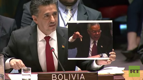 Bolivia mercilessly trolls US over Iraq WMD lie in front of UN Security Council (VIDEO)