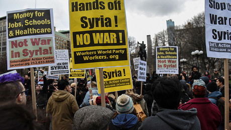 'Emergency' protests across US demand 'Hands off Syria' (VIDEOS, PHOTOS)