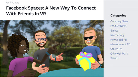‘Like hanging out in person’: Facebook launches new VR platform