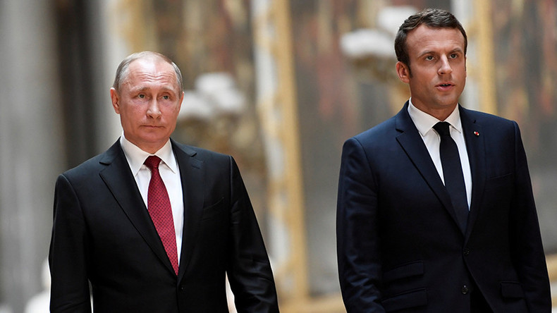 Macron’s ‘fake news’ swipe belies his ambition for French-Russian relations