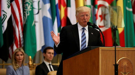 Trump talks tough on extremism in Middle East - but it's guns, oil, and money that matter