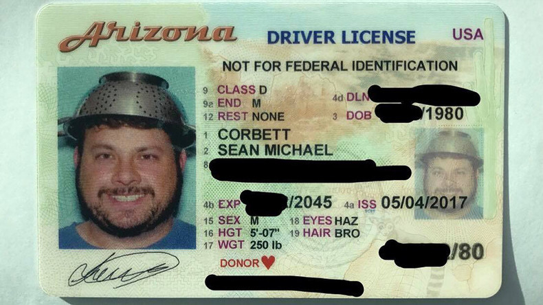 Flying Spaghetti Monster devotee wins right to wear colander on head in ID
