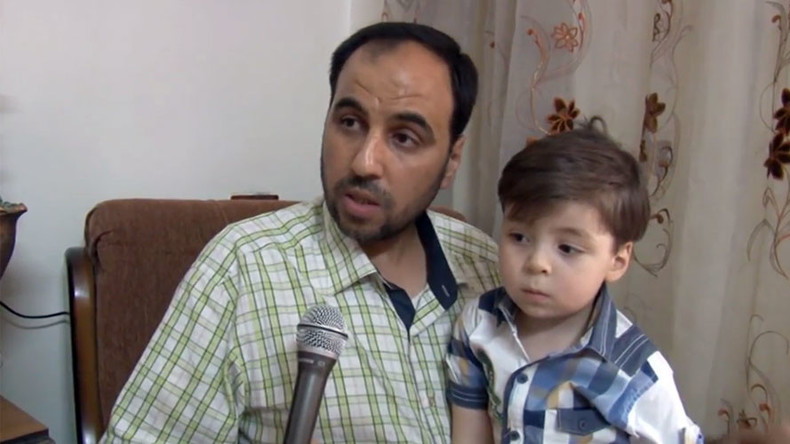 ‘They filmed him before providing first aid’: Father of blood & dust-covered Aleppo boy to RT