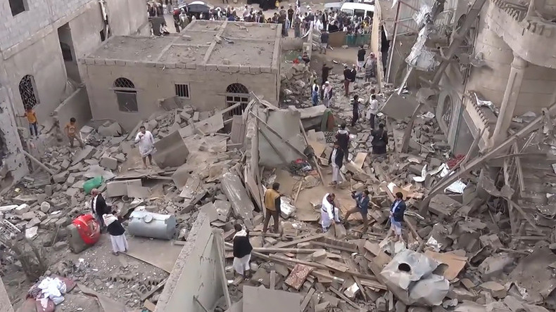 3 children, grandmother killed in Saudi coalition strike on Yemeni capital (VIDEO)