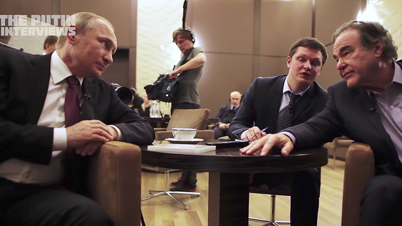 Stone's 'Putin Interviews' offend a US establishment drunk on its own exceptionalism