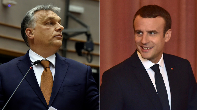 Orban & ‘new boy’ Macron engaged in verbal slugfest over EU policies